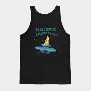 birblieving intensifies - ufo birb Tank Top